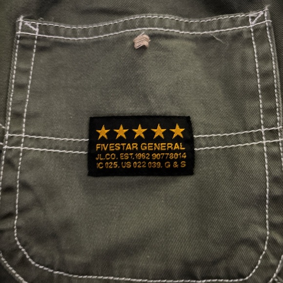 FIVESTAR GENERAL CO. Belted Girls Low Rise Carpenter Pants - Picture 3 of 5